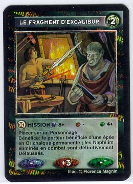 Illustration du fragment d'excalibur, source Kabal