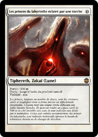 Illustration de Les princes du labyrinthe éclairé par une torche