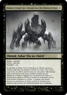 Illustration de Abnhazer, l’oracle figé,celui qui ouvre les chemins de Sohar