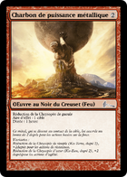 Illustration de Charbon de puissance métallique