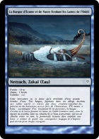 Illustration de La Barque d'Écume et de Nacre fendant les lames de l'Oubli