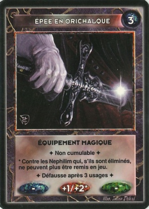 Epée en orichalque, source Kabal